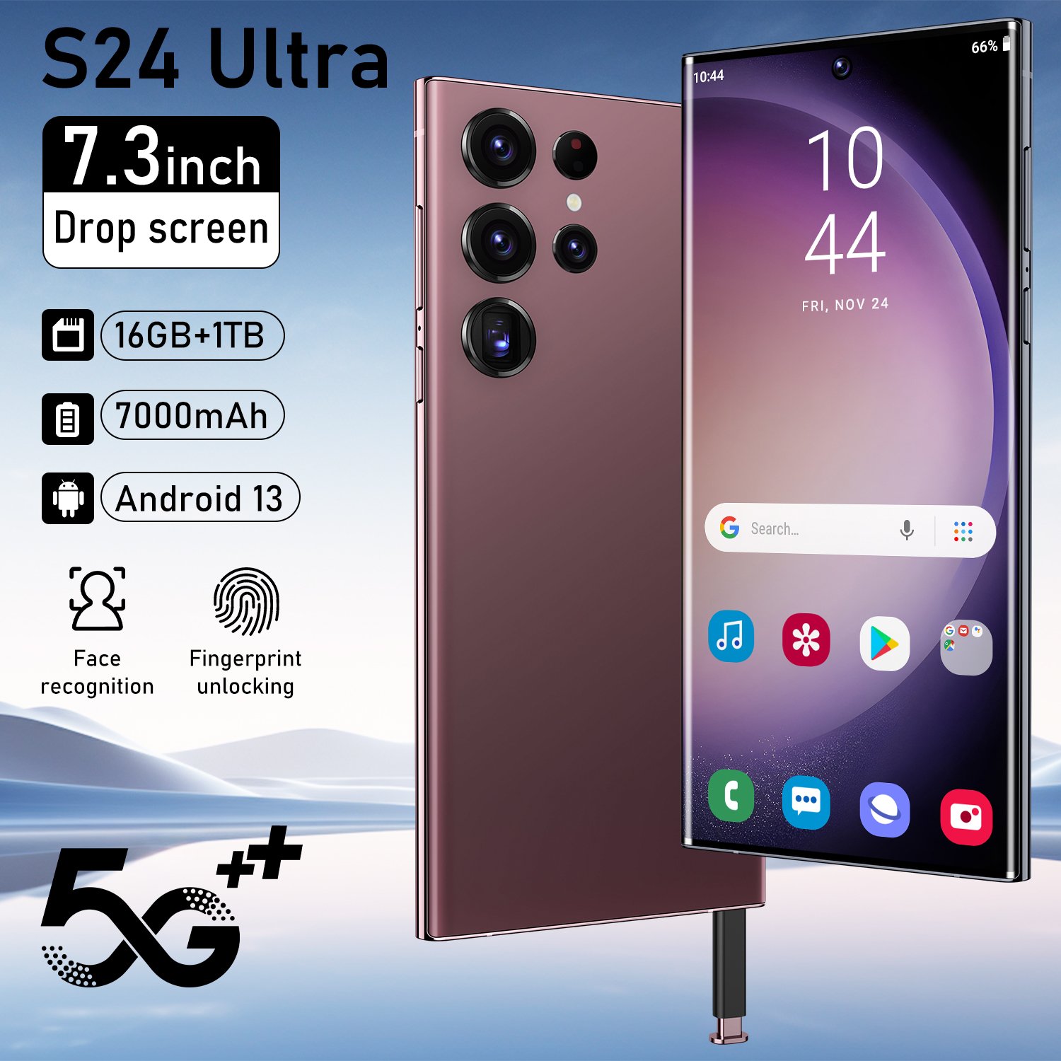 2024 Original Android 13 s24 ultra phone Smartphone 16+1TB Mobile Phone Cell Gaming Phone 5G smartphone 3G&4G cellphone